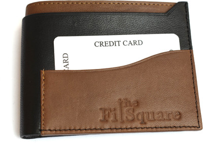 

theFitSquare Men Black, Brown Genuine Leather Wallet(6 Card Slots), Brown corner