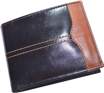 

CUT THE CHASE Men Casual Brown, Blue Genuine Leather Wallet(10 Card Slots)