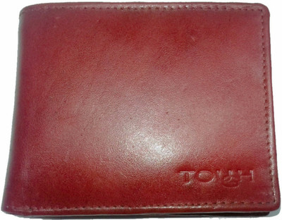 

TOUGH Men Casual Brown Genuine Leather Wallet(6 Card Slots)