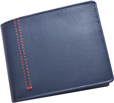 

CUT THE CHASE Men Blue Genuine Leather Wallet(7 Card Slots)
