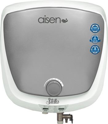 

Aisen 10 L Storage Water Geyser(Metallic Silver, New Stella 10ltr Mettalice Silver Storage water Heater)