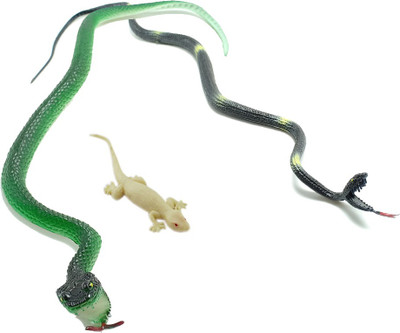 

AncientKart Rubber Snakes And Lizard Figure Gag Prank toys set(Multicolor)