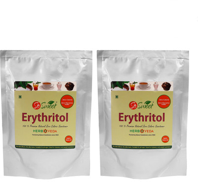 

SO SWEET Erythritol 500 gms,100% Natural Sweetener - Sugarfree Sweetener(500 g, Pack of 2)