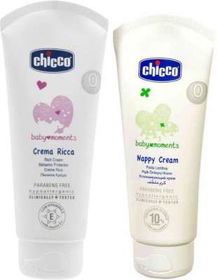 

Chicco Rich Cream 100 ml and Nappy Cream 100ml(White)