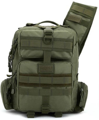 

Bagzar Urban Commuter Antitheft Tactical Bag for Laptop Tablet Tiffin Heavyduty Multi Pocket Crossbody Messenger Sling Trekking Bagpack Dark Green 20 Backpack(Green)
