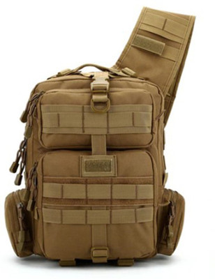 

Bagzar Commuter Antitheft Tactical Bag for Laptop Tablet Tiffin Heavyduty Multi Pocket Crossbody Messenger Sling Trekking Bagpack-Brown 20 Backpack(Brown)