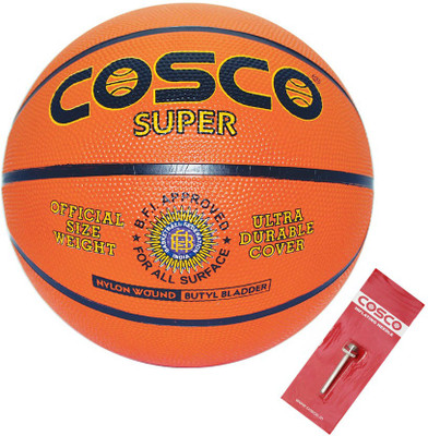 

Cosco Super (Rubber Moulded) Basketball - Size: (Pack of 1, Orange