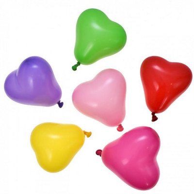 

Masti Zone Solid Pack of 50 12 Inch Romantic Love Heart Shape Balloon (Multi Color) Balloon(Multicolor, Pack of 50)
