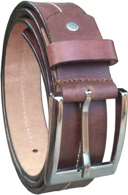 

Justrack Men Casual, Party, Formal, Evening Brown Genuine Leather Belt, Tan