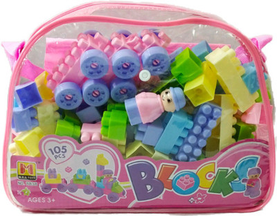 

ClueSteps Toys Toy Blocks for kids (Multicolor) (105 Pcs)(Multicolor)