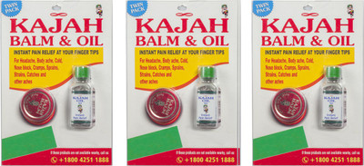 

Kajah Ayurvedic Pain Relief (Combo of 5g Brown Balm and 5ml Oil) Liquid(10 g)