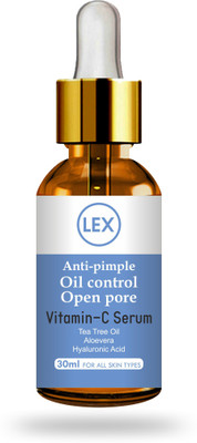 Lex Vitamin C serum With Hyaluronic Acid Deeply Hydrating Skin Plump Rejuvenate younger Looking Skin Glow(30 ml)