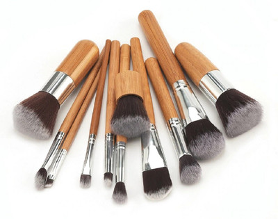 

Yoana Professional Series Bamboo Makeup Brush Set With Fabric Pouch(Pack of 11)