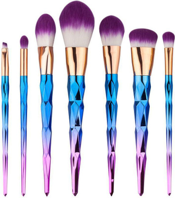 

SHINOY Diamond Patterned Shaped Handle Makeup Brush Set(Pack of 7)