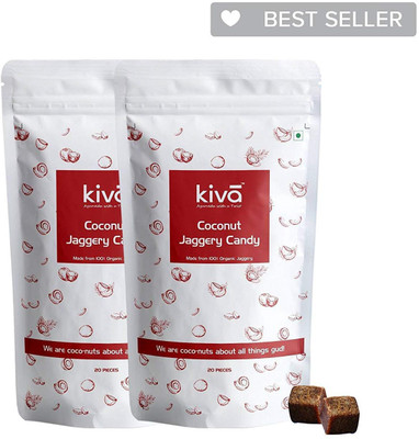 

KIVA Coconut Gur Candy Coconut Candy(Pack of 40)