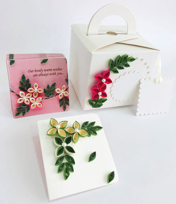 

sandali creations Note Card Pack With Gift Bag Greeting Card(Multicolor, Pack of 13)