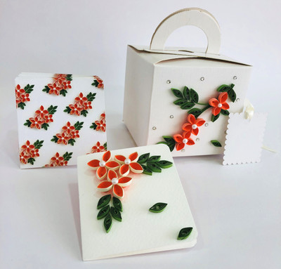 

sandali creations Note Card Pack With Gift Bag Greeting Card(Multicolor, Pack of 13)