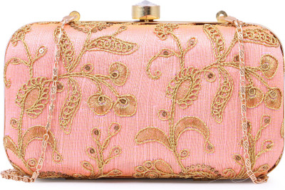 

AARAV Party Pink Clutch