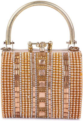 

UROOJ Party Gold Clutch