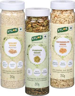 

XPLOR Pumpkin Seeds, Sesame Seeds, Watermelon Seeds(750 g, Pack of 3)