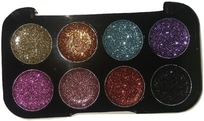 

Imported 8 Color Professional Eye Shadow Palette Ultra Shiny Glitter (02) 12.46 g(Dazzling Glitter)