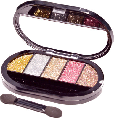 

Imported 5 Color Professional Ultra Shiny Glitter Eyeshadow Palette(01) 12.13 g(Dazzling Glitter)