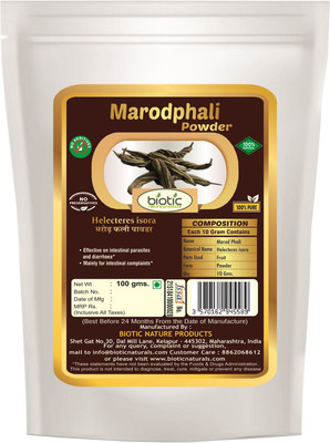 

biotic Marod phali Powder ( Helicteres isora ) - 100g(100 g)
