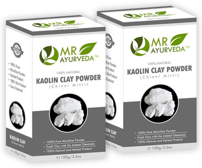 

MR Ayurveda Premium Quality Kaolin (China Clay) Powder - Combo Pack(200 g)