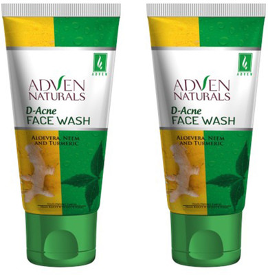 

Adven Naturals D-Acne with Aloevera, Neem & Turmeric Face Wash 200 g ( Pack Of 2 ) Face Wash(200 g)