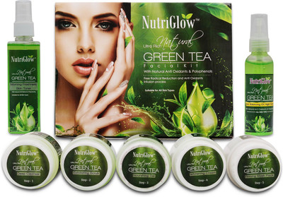 

NutriGlow Set of 1 Green Tea Facial Kit + 1 Green Tea Toner + 1 Serum 420 g(Set of 3)