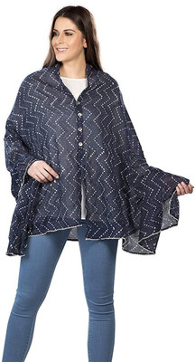 

EasyFeed Easyfeed NAVYBLUE ZIGZIG Printed Multipurpose Scarf/stole /Nursing Cover/breastfeeding Cover/feeding Apron/maternity Cover/feeding Cloak/breathable /Poncho/made From Mal Cotton For Pre And Post Pregnancy Feeding Cloak Feeding Cloak(Blue)