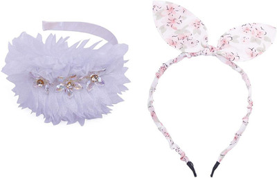 

Chooz Designer Studio Ears Head Band and Ribbons Hair Band (Pack of 2) Head Band, Hair Band(Multicolor)