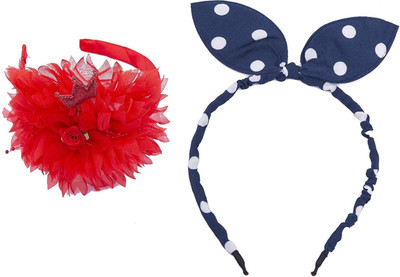 

Chooz Designer Studio Ears Head Band and Ribbons Hair Band (Pack of 2) Head Band, Hair Band(Multicolor)