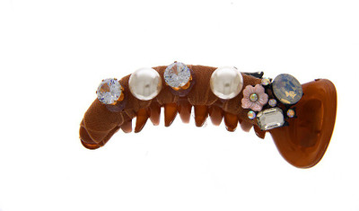 

Anuradha Art Jewellery Party Wear Banana Clip Banana Clip(Brown)