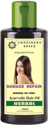 

Continent Spice DAMAGE REPAIR Hair Oil, Hair growth, Nourishment, anti- dandruff Hair Oil(100 ml)