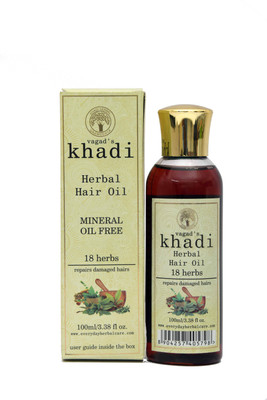 

Vagad's Khadi 100 % Natural 18 - Herbs Hair Oil(100 ml)