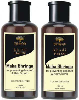 

Satvayush Herbal Khadi Maha Bhringa Hair Growth Oil Hair Oil(200 ml)