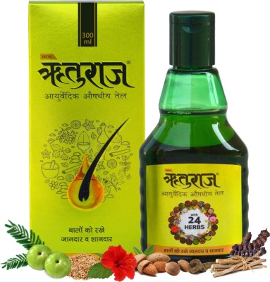 

RUTURAJ Ayurvedic Hair Oil for Hair Fall, Hair Loss, Dandruff Control and Hair Growth 300ML Pack of 2Pc Hair Oil(300 ml)