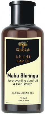 

Satvayush Herbal Khadi Maha Bhringa Hair Growth Oil Hair Oil(100 ml)