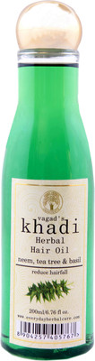 

Vagad's Khadi Neem,Tea Tree & Basil Hair Oil(200 ml)