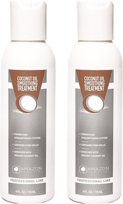 AMAZON KERATIN COCONUT OIL SMOOTHING TREATMENT PACK OF TWO(236 ml)
