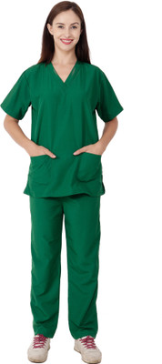 

Trident RI_FE_1150_HUNTERGREEN_M Shirt, Pant Hospital Scrub(Dark green M)
