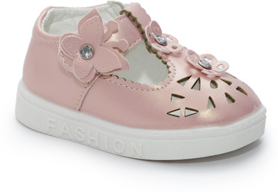 

skykids Girls Velcro Ballerinas(Pink