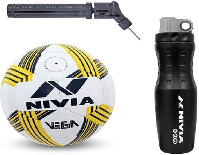 Nivia Vega Football With G2020 Sipper And Double action Pump Kit Football Kit