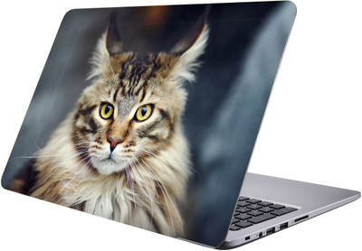 

PRINTCLUB cat Laptop Sticker 15.6 inch-Premium Quality, UV Printed, Laminated, Bubble Free, Scratchproof Laptop Skin-287 Vinyl Laptop Decal 15.6