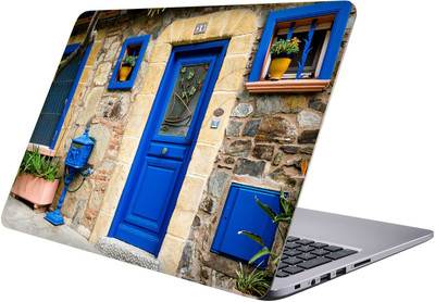 

LUCANT blue door Laptop Sticker 15.6 inch-Premium Quality, UV Printed, Laminated, Bubble Free, Scratchproof Laptop Skin-100 Vinyl Laptop Decal 15.6