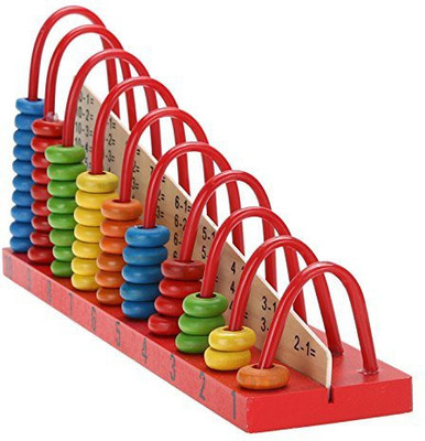 

Skywalk Multifunctional Education Learning Abacus Calculation Shelf Wooden Education Toy,Wooden Calculation Shelf Abacus with Counting Addition Subtraction Maths Toy (Multicolor)(Multicolor)