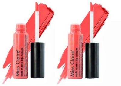 

Miss Claire Soft Matte Lip Cream - 50 (Super Saver Pack of 2) (Tomato Red)(Tomato Red)
