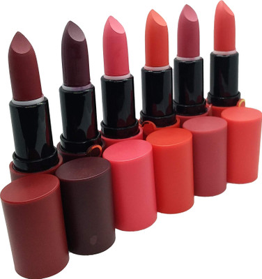 

AddBeauty With Beauty Matte Lipstick Set of 6 ( #7,#8,#9,#10,#11,#12)(Multicolor)