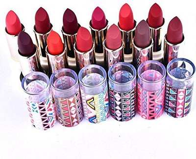 

Gracefulvara 12 Colors Makeup Lasting Matte Lipstick Lip Gloss Cream(Multicolor)